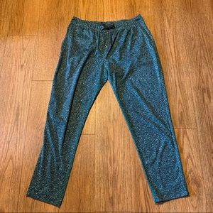 Lululemon Jet Crop Slim Jogger Pants Size 8 Green Teal
